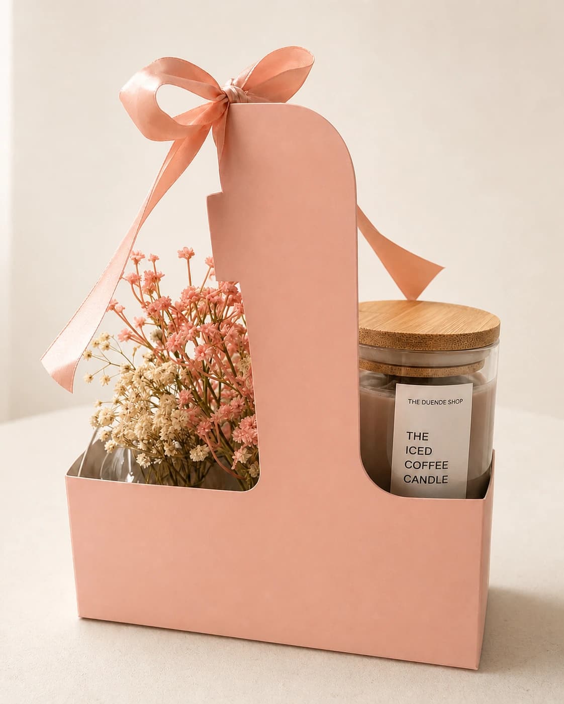 Bloom and Brew gift bundle in a warm studio setting